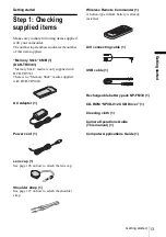 Preview for 13 page of Sony DCR-TRV460 - Digital Handycam Camcorder Operation Manual