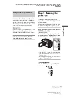 Preview for 17 page of Sony DCR-TRV460 - Digital Handycam Camcorder Operation Manual