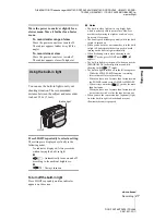 Preview for 27 page of Sony DCR-TRV460 - Digital Handycam Camcorder Operation Manual