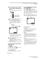 Preview for 30 page of Sony DCR-TRV460 - Digital Handycam Camcorder Operation Manual