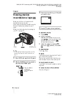 Preview for 46 page of Sony DCR-TRV460 - Digital Handycam Camcorder Operation Manual