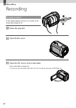 Preview for 14 page of Sony DCRSR47ER - Handycam - Camcorder User Manual