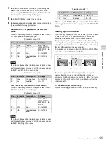 Preview for 123 page of Sony DFS-900M Operating Instructions Manual