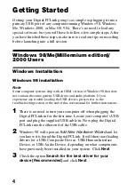 Preview for 4 page of Sony DG1 Operating Instructions Manual