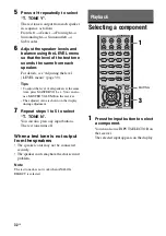 Preview for 32 page of Sony DG510 - STR AV Receiver Operating Instructions Manual