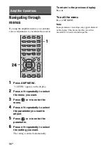 Preview for 36 page of Sony DG510 - STR AV Receiver Operating Instructions Manual