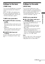 Preview for 41 page of Sony DG510 - STR AV Receiver Operating Instructions Manual