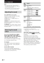 Preview for 48 page of Sony DHC-FL7D - Display Side Hi Fi Component System Operating Instructions Manual