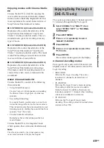 Preview for 49 page of Sony DHC-FL7D - Display Side Hi Fi Component System Operating Instructions Manual