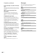 Preview for 66 page of Sony DHC-FL7D - Display Side Hi Fi Component System Operating Instructions Manual