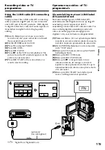 Preview for 115 page of Sony Digital Handycam DCR-PC8E Operating Instructions Manual