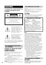 Preview for 2 page of Sony Digital8 GV-D200 Operating Instructions Manual