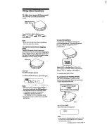 Preview for 9 page of Sony Discman D-E300AN Operating Instructions Manual