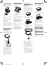 Preview for 3 page of Sony Discman D-E303 Operating Instructions