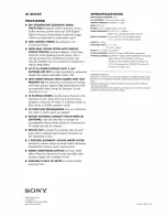 Preview for 2 page of Sony Discman D-E441 Specification Sheet