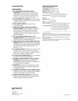 Preview for 2 page of Sony Discman D-E446CK Specifications