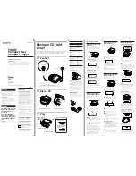 Sony Discman D-T401 Operating Instructions preview