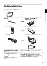 Preview for 7 page of Sony DPF-A73/E73 Operating Instructions Manual