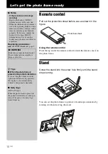 Preview for 10 page of Sony DPF-A73/E73 Operating Instructions Manual