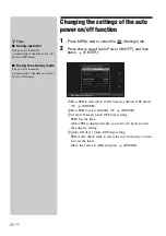 Preview for 20 page of Sony DPF-A73/E73 Operating Instructions Manual