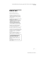 Preview for 5 page of Sony DPF D72N - LCD WVGA 16:10 Photo Frame Operating Instructions Manual