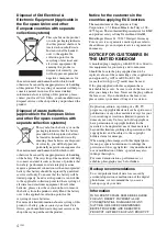 Preview for 4 page of Sony DPF-V1000 Operating Instructions Manual