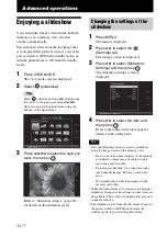 Preview for 34 page of Sony DPF-V1000 Operating Instructions Manual