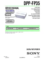 Preview for 1 page of Sony DPP-FP35 Service Manual