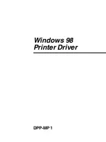 Preview for 15 page of Sony DPP-MP1 Installation Manual