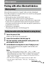 Preview for 21 page of Sony DR BT160IK Operating Instructions Manual