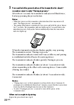 Preview for 22 page of Sony DR BT160IK Operating Instructions Manual