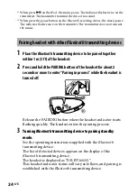 Preview for 24 page of Sony DR BT160IK Operating Instructions Manual