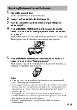 Preview for 27 page of Sony DR BT160IK Operating Instructions Manual