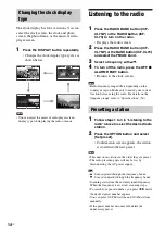 Preview for 14 page of Sony DREAM MACHINE 4-154-584-35(1) Operating Instructions Manual