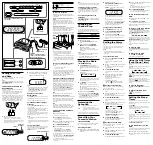 Preview for 2 page of Sony DREAM MACHINE ICF-C275RC Operating Instructions