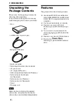 Preview for 6 page of Sony DRX-810UL Operating Instructions Manual