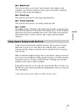 Preview for 17 page of Sony DRX-820UL Operating Instructions Manual