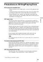 Preview for 25 page of Sony DRX-820UL Operating Instructions Manual