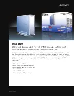 Preview for 1 page of Sony DRX-840U User Manual