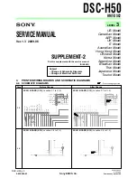 Preview for 3 page of Sony DSC-H50 Service Manual