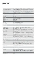 Preview for 2 page of Sony DSC-HX400 Specifications