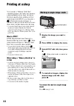 Preview for 66 page of Sony DSC-S45 - Cyber-shot Digital Still Camera Handbook