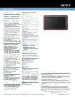 Preview for 2 page of Sony DSC-T700/R Cyber-shot® Specifications