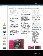 Sony DSC-W150/R Specifications preview