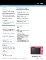 Preview for 2 page of Sony DSC-W170/R Specifications