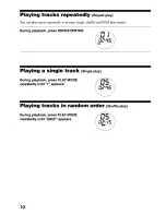 Preview for 10 page of Sony DSJ301 - S2 Sports CD Walkman Operating Instructions Manual