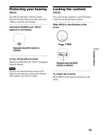 Preview for 13 page of Sony DSJ301 - S2 Sports CD Walkman Operating Instructions Manual