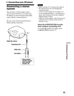 Preview for 15 page of Sony DSJ301 - S2 Sports CD Walkman Operating Instructions Manual