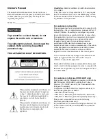 Preview for 2 page of Sony DSR-1600 Operating Instructions Manual