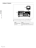 Preview for 22 page of Sony DSR-1600 Operating Instructions Manual